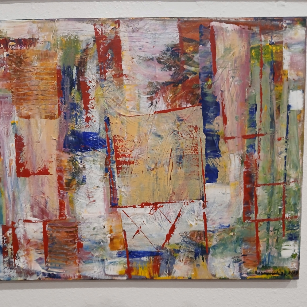 DOORWAY...Abstract Multicolor Canvas Art